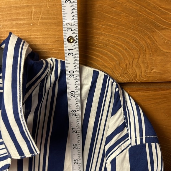 J Crew mens striped button up shirt XL short sleeve pockets event wedding summer - Picture 3 of 7